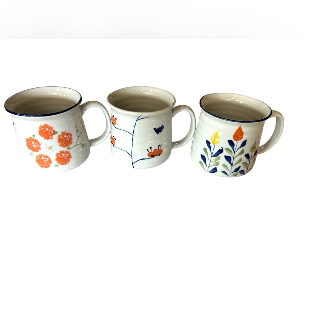 Ceramic Coffee Mugs Set of Three